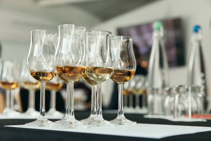 Masterclass glasses at Midlands whisky Festival Stourbridge 2019